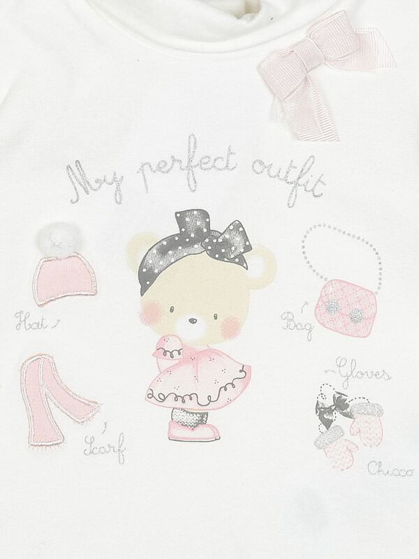 Turtle Neck Knitted T-Shirt With Print image number 2